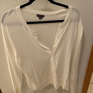 Eddie Bauer Cream Button Down Shirt